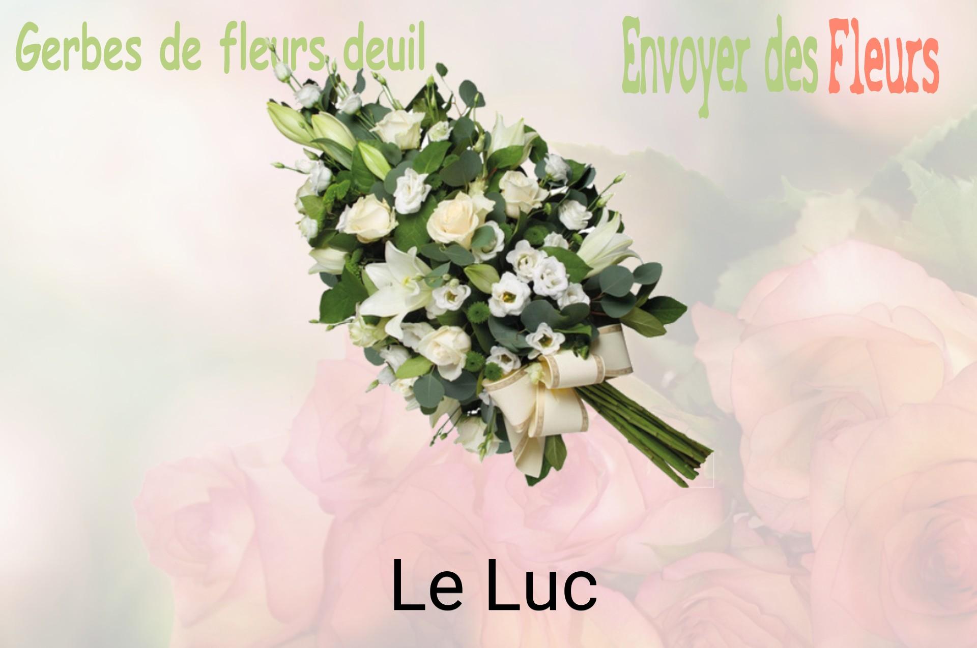 Gerbe de fleurs de deuil livrée à Le Luc